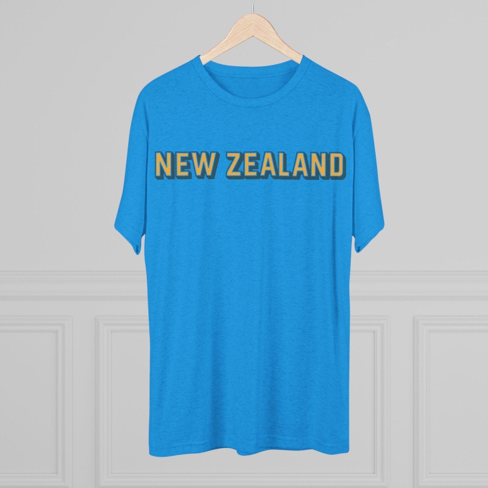 New Zealand Tri - Blend Tee, Classic Soft Shirt for Men and Women, Kiwi Travel Top, Vintage Style Tshirt, Comfortable Cotton Blend, Souvenir - Selden &amp; Kingsley
