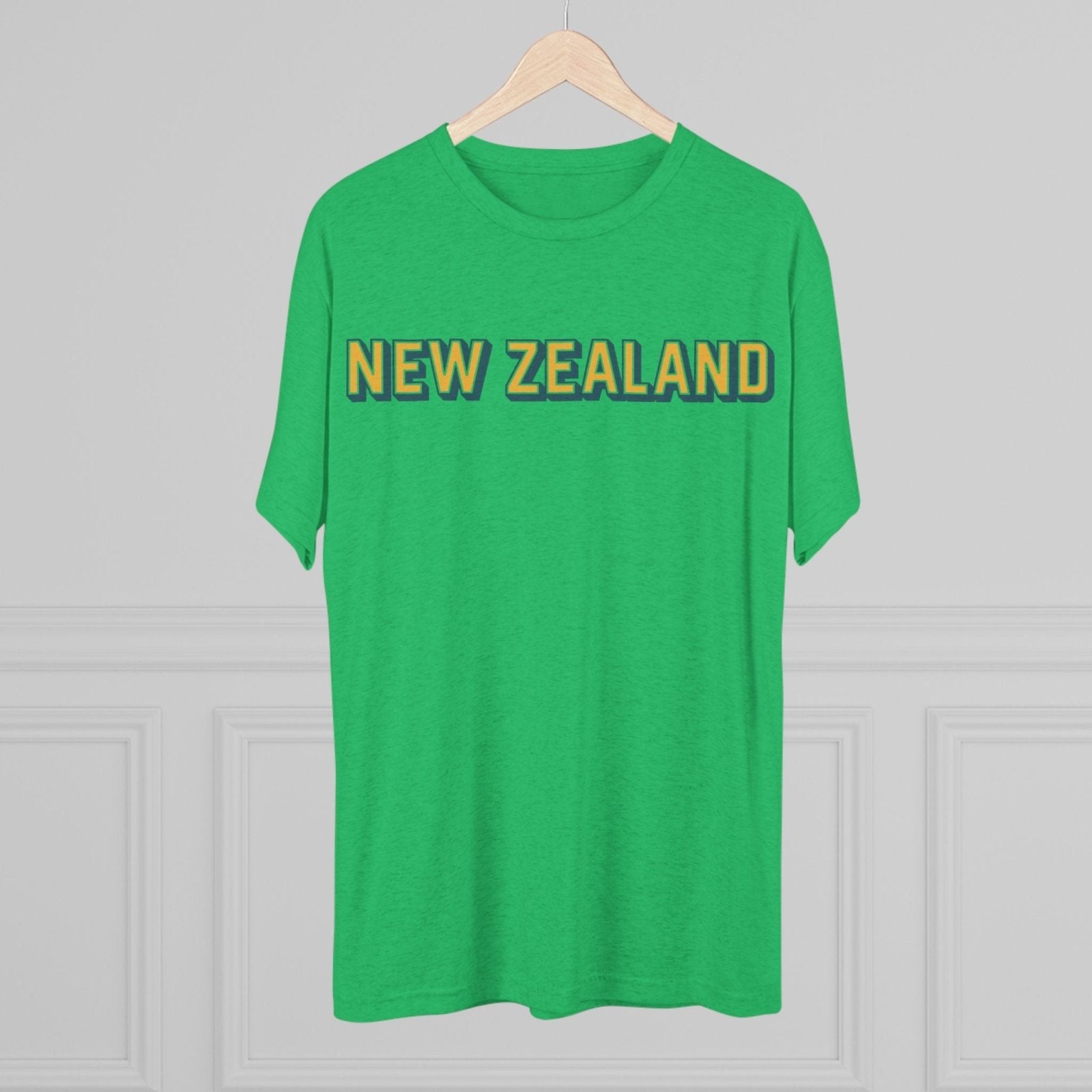 New Zealand Tri - Blend Tee, Classic Soft Shirt for Men and Women, Kiwi Travel Top, Vintage Style Tshirt, Comfortable Cotton Blend, Souvenir - Selden &amp; Kingsley