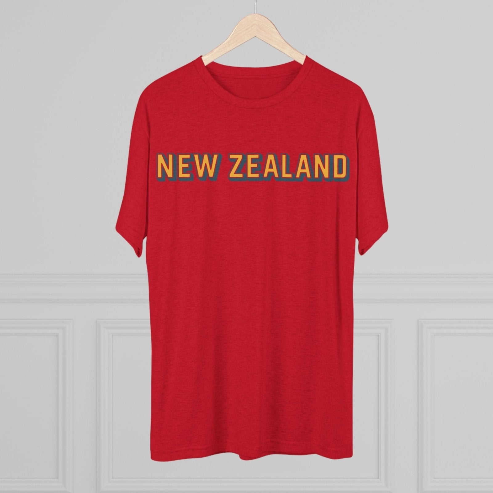 New Zealand Tri - Blend Tee, Classic Soft Shirt for Men and Women, Kiwi Travel Top, Vintage Style Tshirt, Comfortable Cotton Blend, Souvenir - Selden &amp; Kingsley