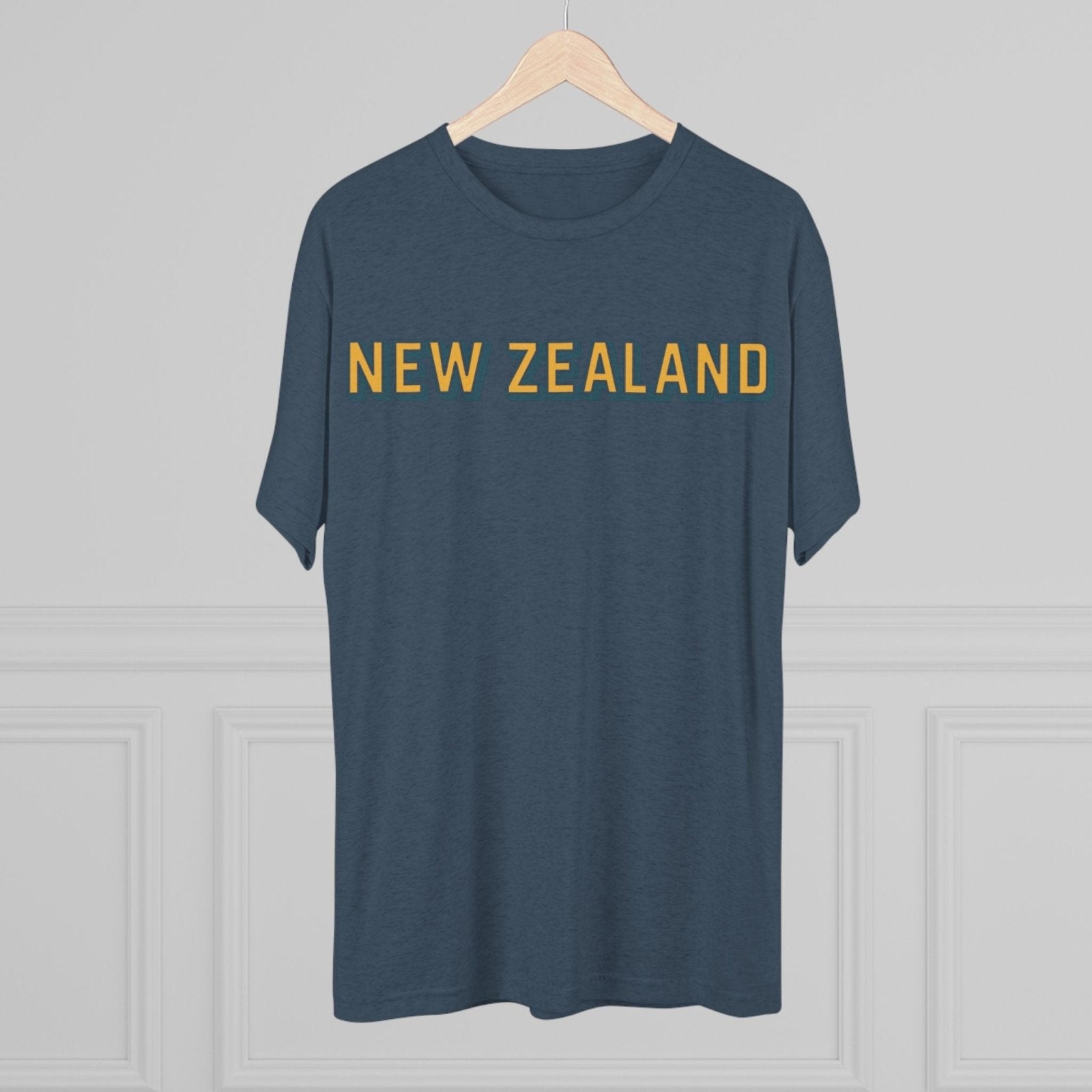 New Zealand Tri - Blend Tee, Classic Soft Shirt for Men and Women, Kiwi Travel Top, Vintage Style Tshirt, Comfortable Cotton Blend, Souvenir - Selden &amp; Kingsley