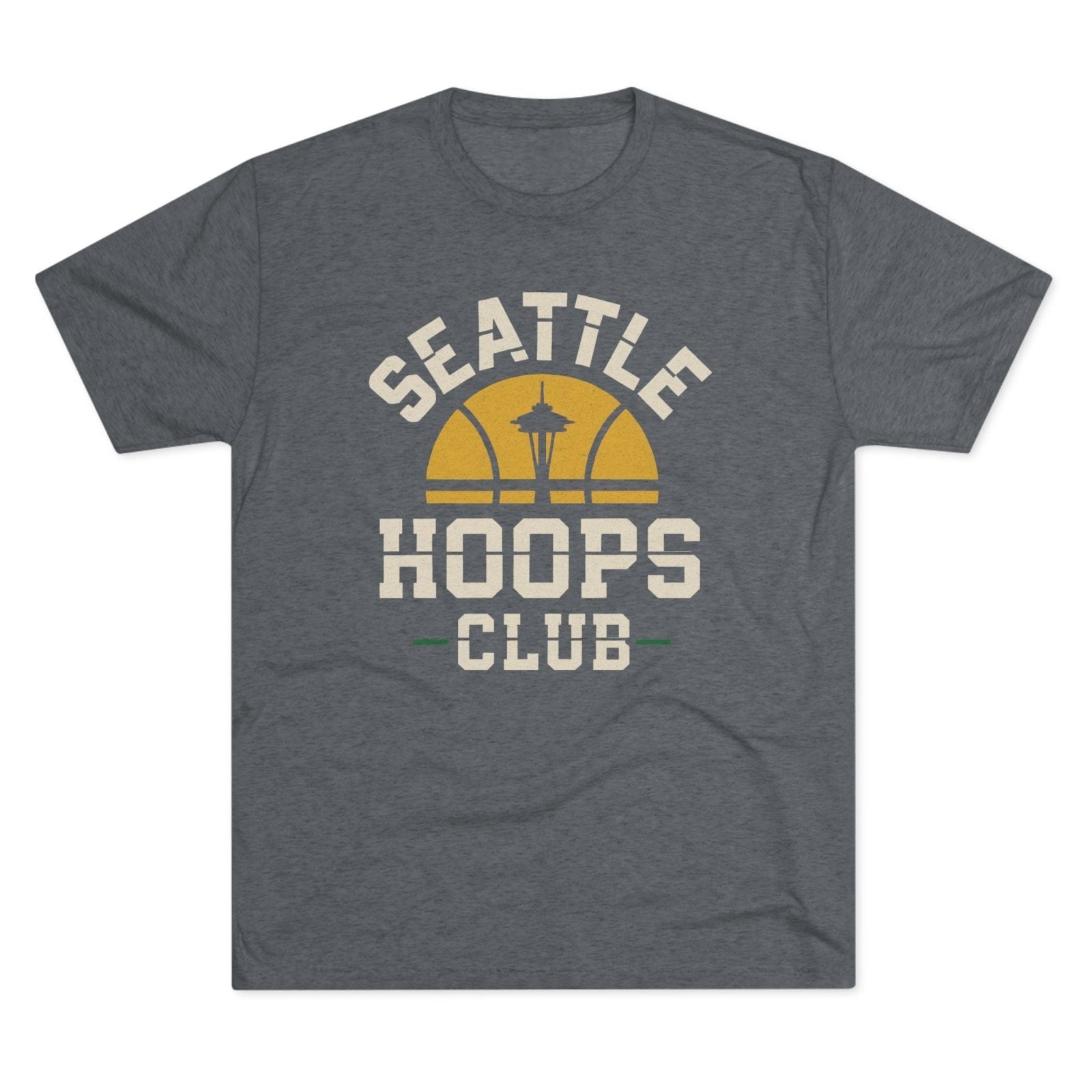Seattle Retro Basketball Tee, Unisex Tri - Blend Crew Neck T-Shirt, Fan Shirt, Sports Tee, Seattle Tee, Sonics Fan Gift, Vintage Tee - Selden & Kingsley