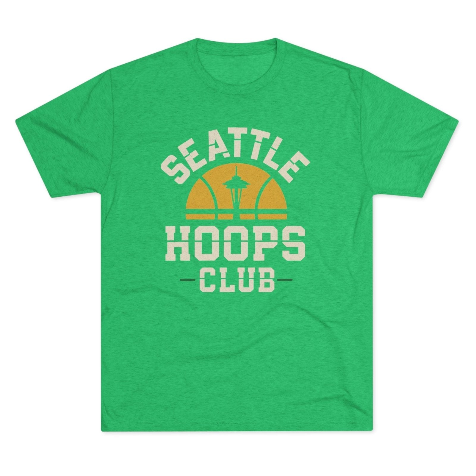 Seattle Retro Basketball Tee, Unisex Tri - Blend Crew Neck T-Shirt, Fan Shirt, Sports Tee, Seattle Tee, Sonics Fan Gift, Vintage Tee - Selden & Kingsley