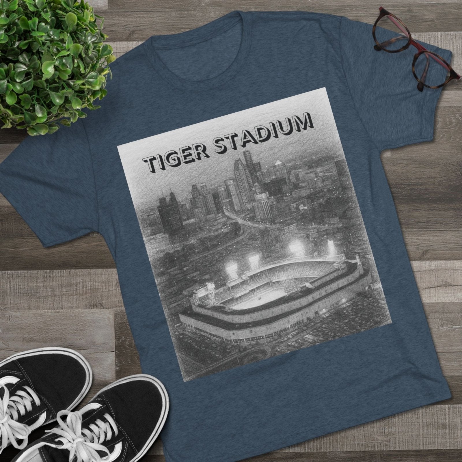 Tiger Stadium Sketch Tee, Detroit Baseball Fan Shirt, Ernie Harwell, 1984 World Series, Bless You Boys, Unisex Crewneck, Vintage Sports Tee, - Selden &amp; Kingsley