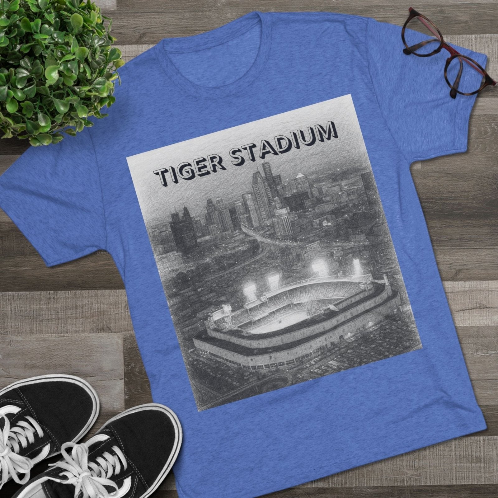 Tiger Stadium Sketch Tee, Detroit Baseball Fan Shirt, Ernie Harwell, 1984 World Series, Bless You Boys, Unisex Crewneck, Vintage Sports Tee, - Selden &amp; Kingsley