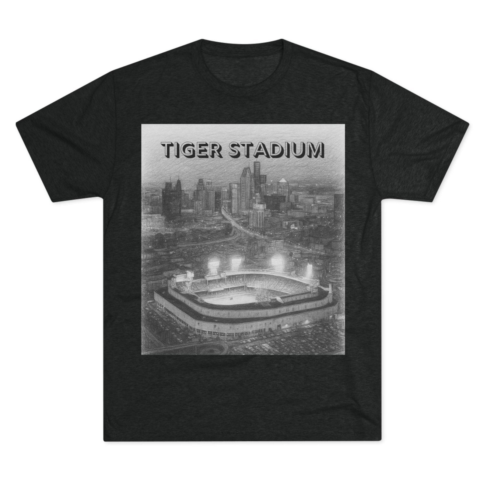 Tiger Stadium Sketch Tee, Detroit Baseball Fan Shirt, Ernie Harwell, 1984 World Series, Bless You Boys, Unisex Crewneck, Vintage Sports Tee, - Selden & Kingsley