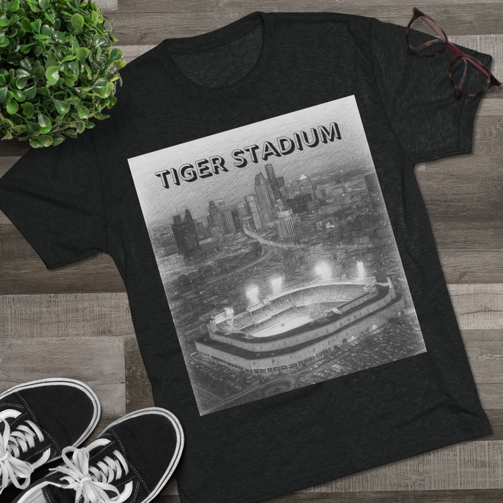 Tiger Stadium Sketch Tee, Detroit Baseball Fan Shirt, Ernie Harwell, 1984 World Series, Bless You Boys, Unisex Crewneck, Vintage Sports Tee, - Selden &amp; Kingsley