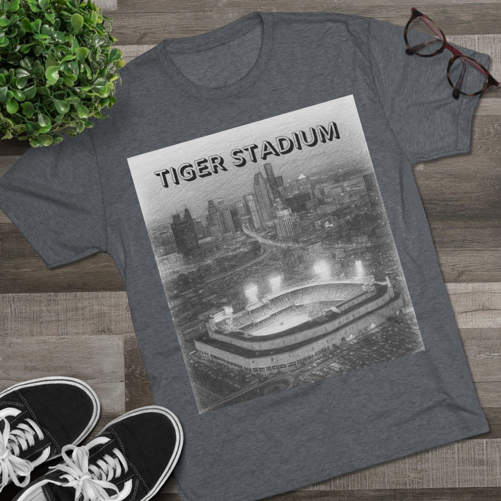 Tiger Stadium Sketch Tee, Detroit Baseball Fan Shirt, Ernie Harwell, 1984 World Series, Bless You Boys, Unisex Crewneck, Vintage Sports Tee, - Selden &amp; Kingsley