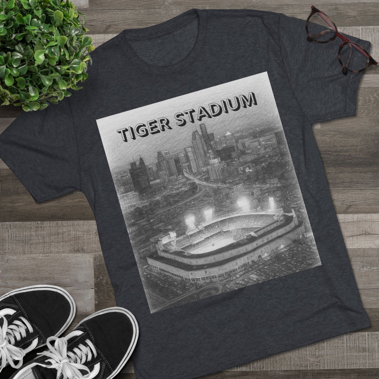Tiger Stadium Sketch Tee, Detroit Baseball Fan Shirt, Ernie Harwell, 1984 World Series, Bless You Boys, Unisex Crewneck, Vintage Sports Tee, - Selden &amp; Kingsley