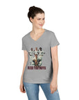 Vintage Bless You Boys Ladies' V - Neck T-Shirt, Casual Tee, Sports Fan Gift, Retro Apparel, Summer Wear, Funny Graphic Shirt - Selden & Kingsley