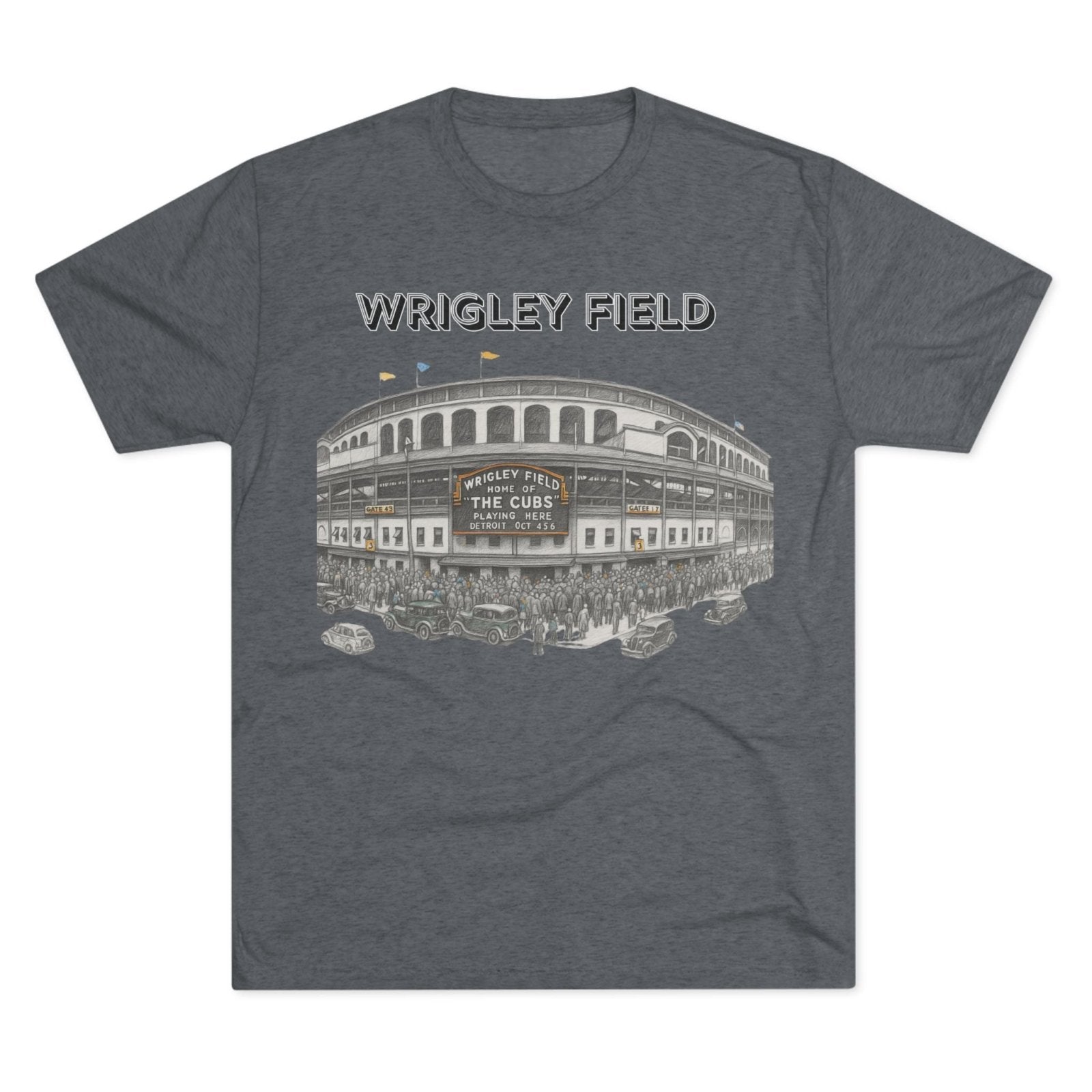Vintage Wrigley Field Tee Shirt, Iconic Stadium, Baseball Chicago Fan Gift, Unisex Crewneck Tshirt, Baseball Tee, North Side - Selden & Kingsley