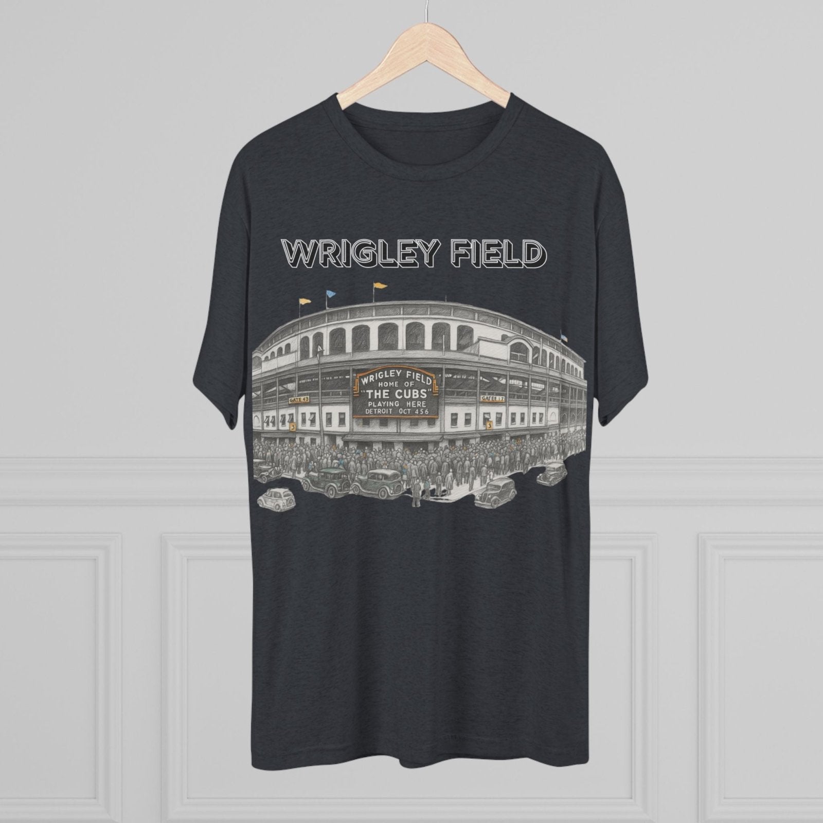 Vintage Wrigley Field Tee Shirt, Iconic Stadium, Baseball Chicago Fan Gift, Unisex Crewneck Tshirt, Baseball Tee, North Side - Selden &amp; Kingsley