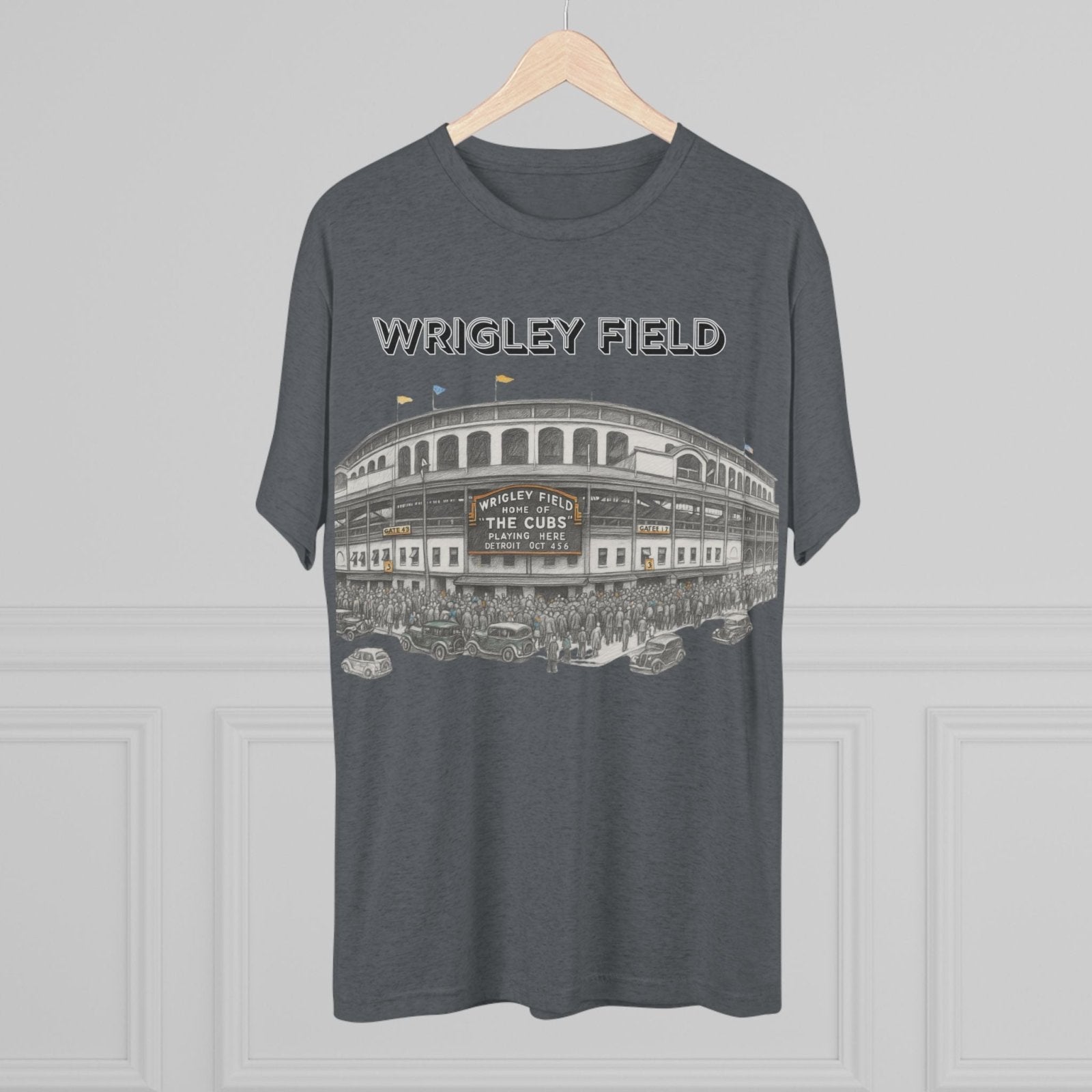 Vintage Wrigley Field Tee Shirt, Iconic Stadium, Baseball Chicago Fan Gift, Unisex Crewneck Tshirt, Baseball Tee, North Side - Selden &amp; Kingsley