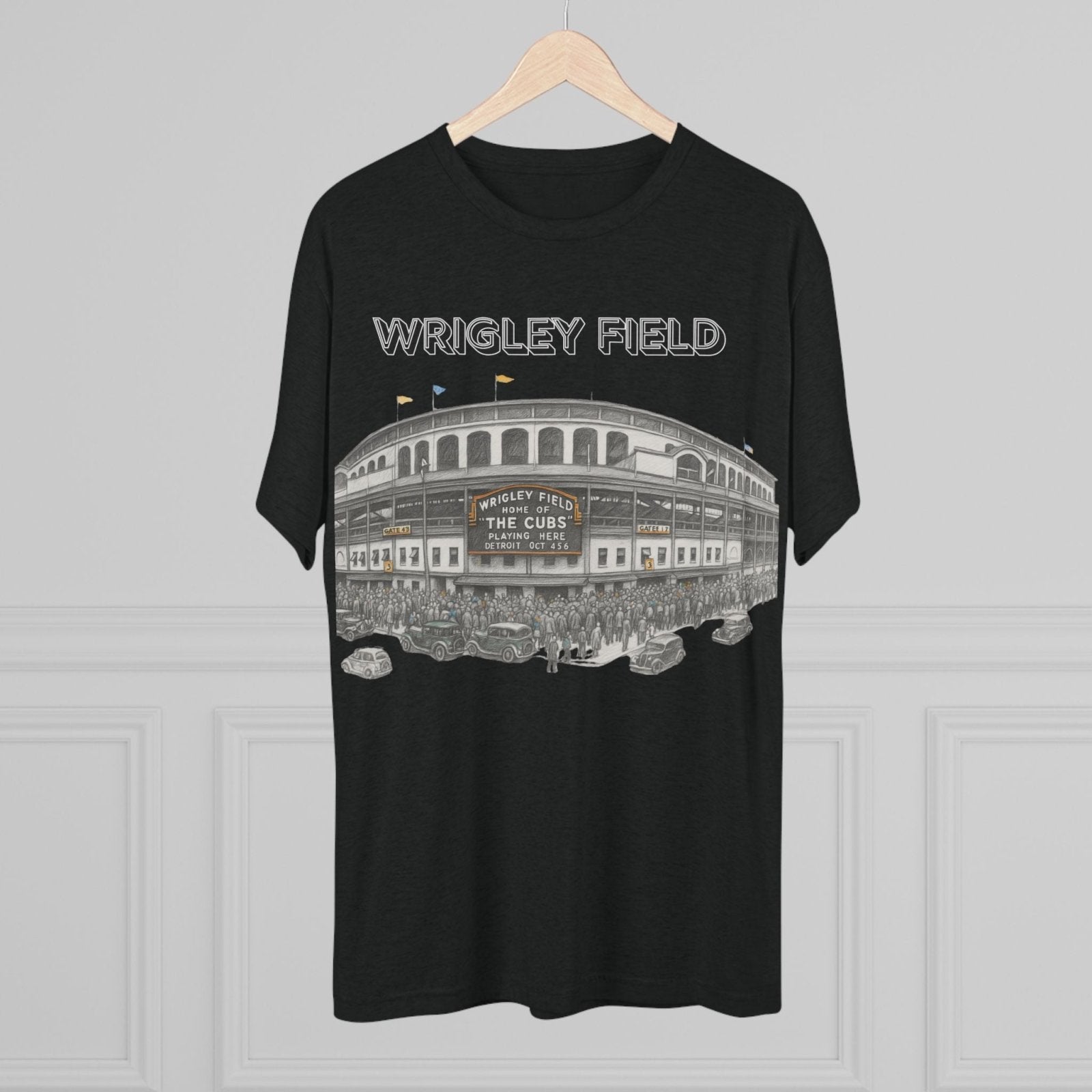 Vintage Wrigley Field Tee Shirt, Iconic Stadium, Baseball Chicago Fan Gift, Unisex Crewneck Tshirt, Baseball Tee, North Side - Selden &amp; Kingsley