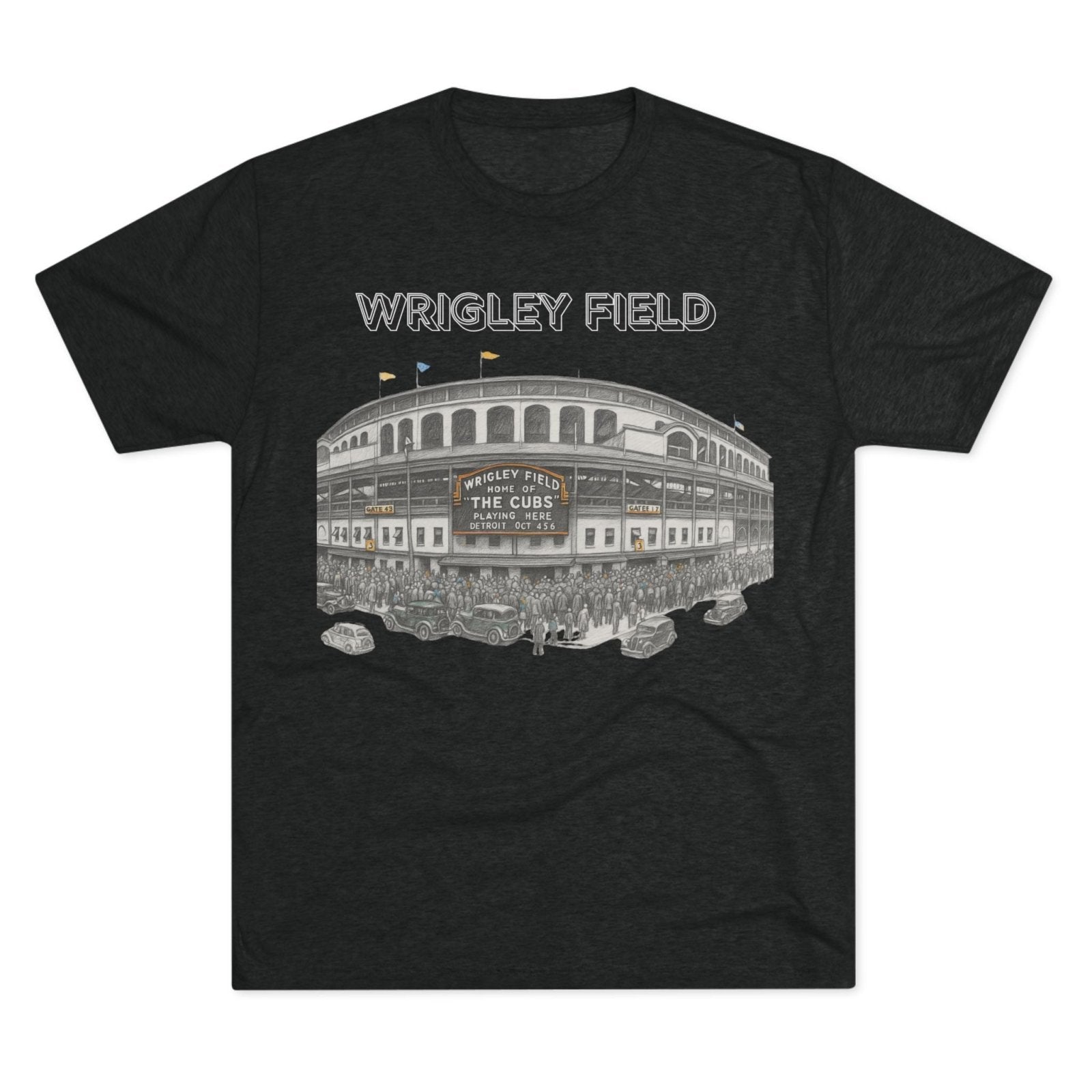 Vintage Wrigley Field Tee Shirt, Iconic Stadium, Baseball Chicago Fan Gift, Unisex Crewneck Tshirt, Baseball Tee, North Side - Selden & Kingsley