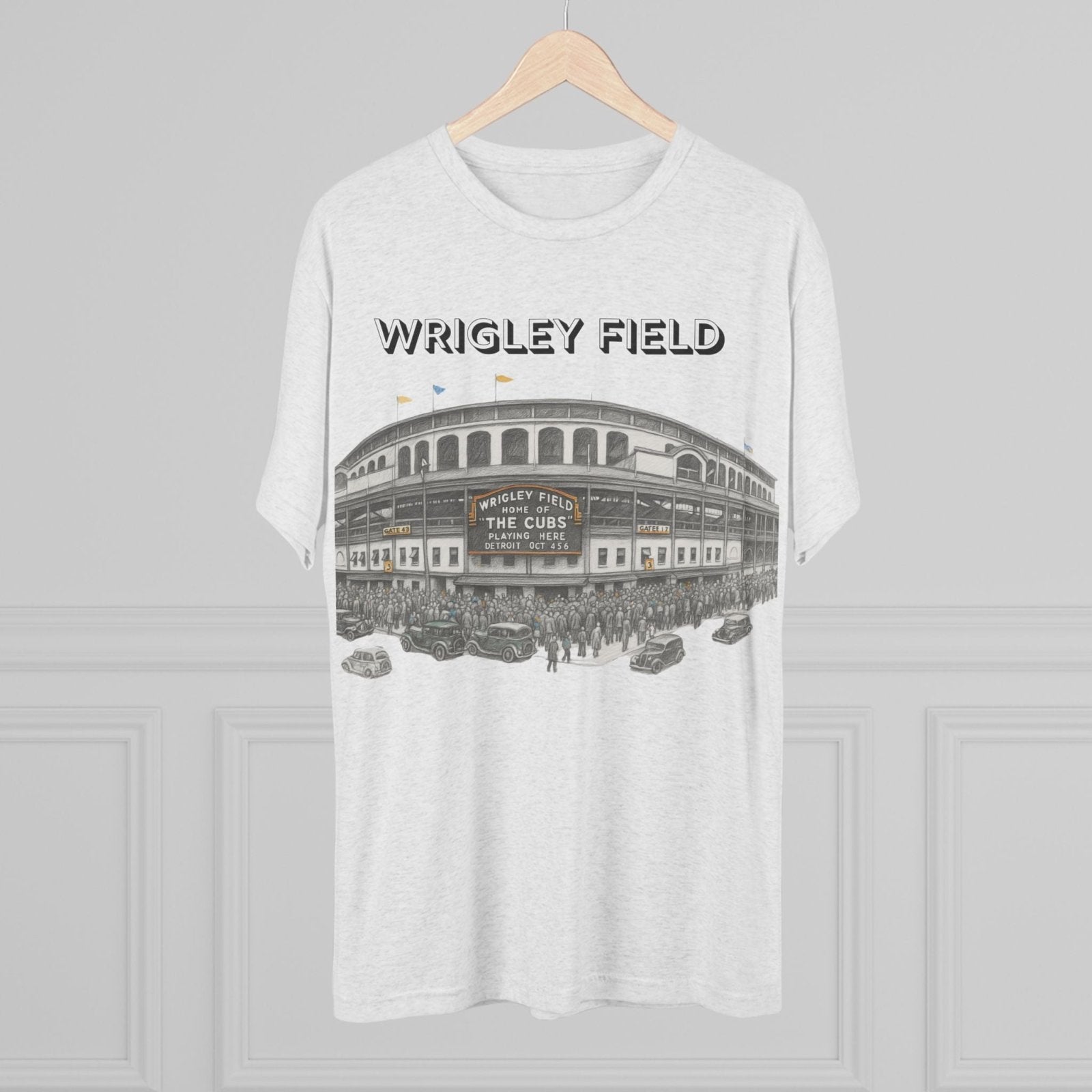Vintage Wrigley Field Tee Shirt, Iconic Stadium, Baseball Chicago Fan Gift, Unisex Crewneck Tshirt, Baseball Tee, North Side - Selden &amp; Kingsley