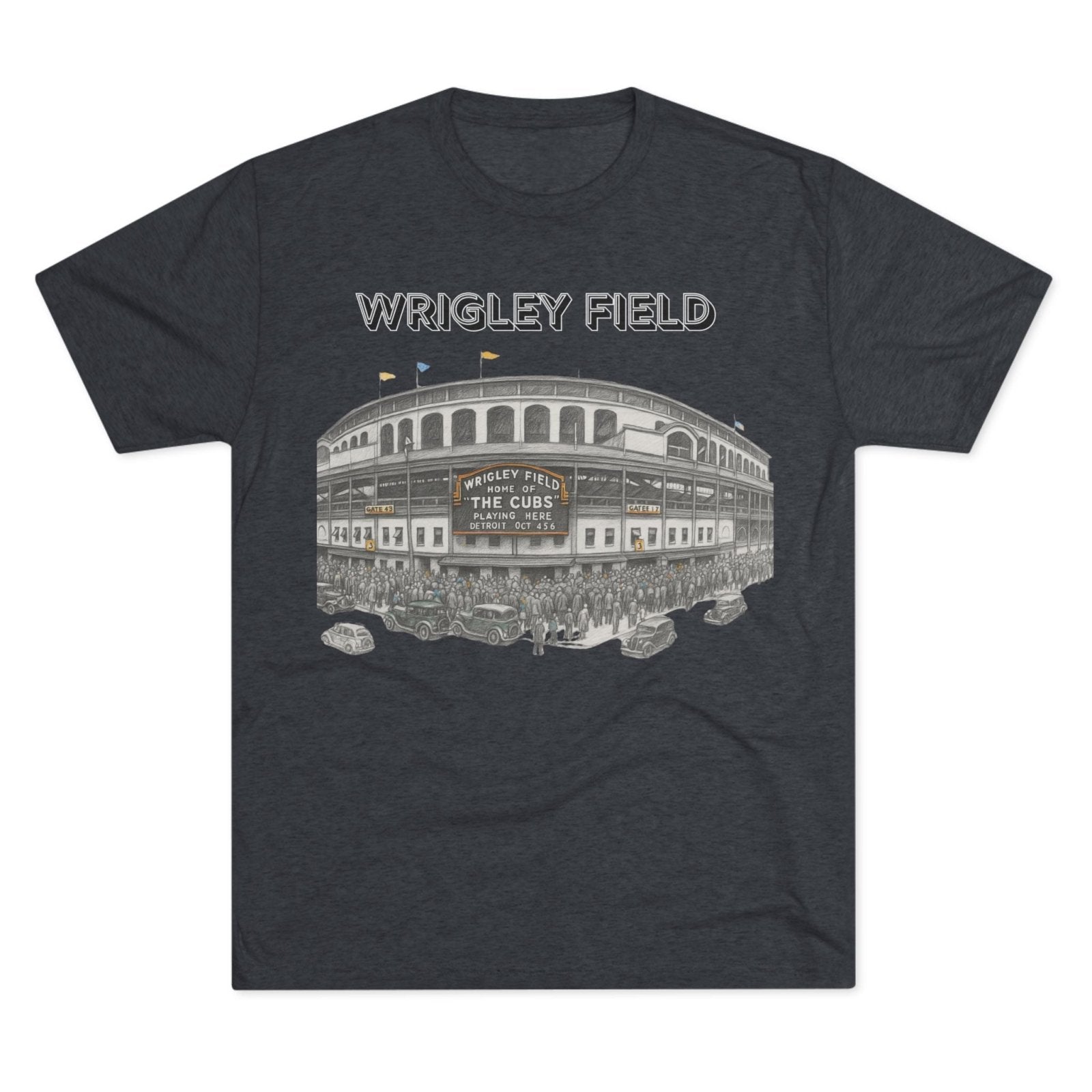 Vintage Wrigley Field Tee Shirt, Iconic Stadium, Baseball Chicago Fan Gift, Unisex Crewneck Tshirt, Baseball Tee, North Side - Selden & Kingsley