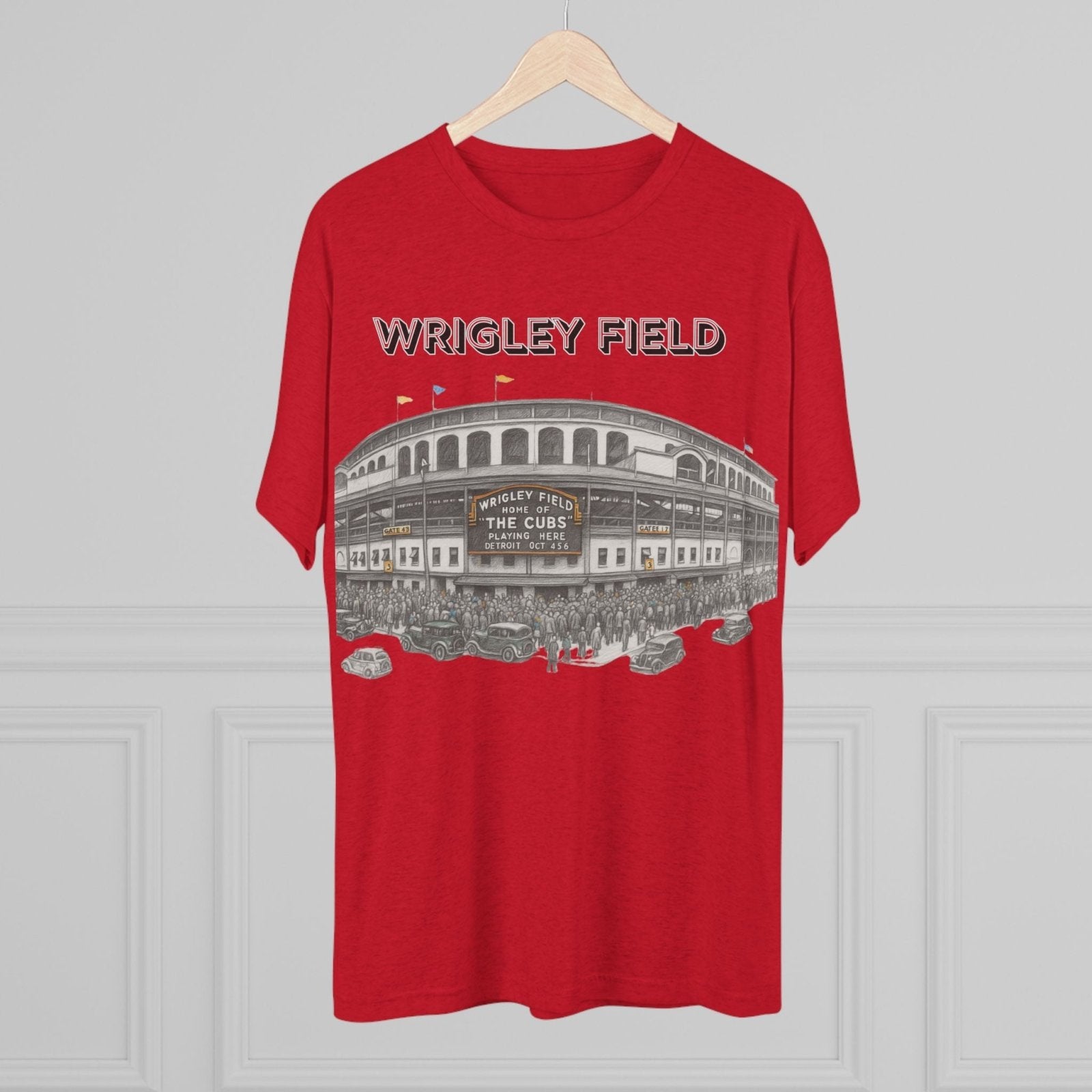Vintage Wrigley Field Tee Shirt, Iconic Stadium, Baseball Chicago Fan Gift, Unisex Crewneck Tshirt, Baseball Tee, North Side - Selden &amp; Kingsley
