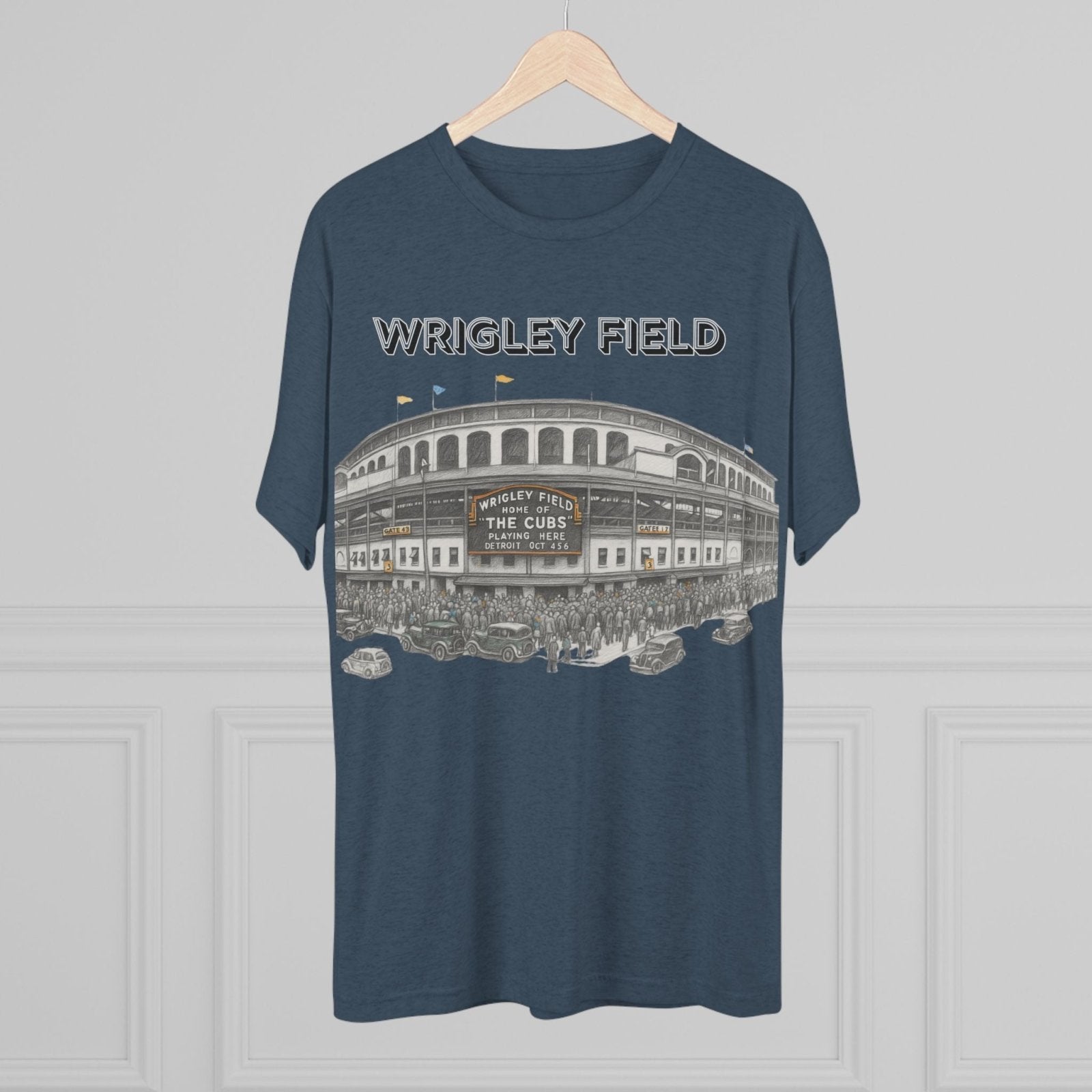 Vintage Wrigley Field Tee Shirt, Iconic Stadium, Baseball Chicago Fan Gift, Unisex Crewneck Tshirt, Baseball Tee, North Side - Selden &amp; Kingsley