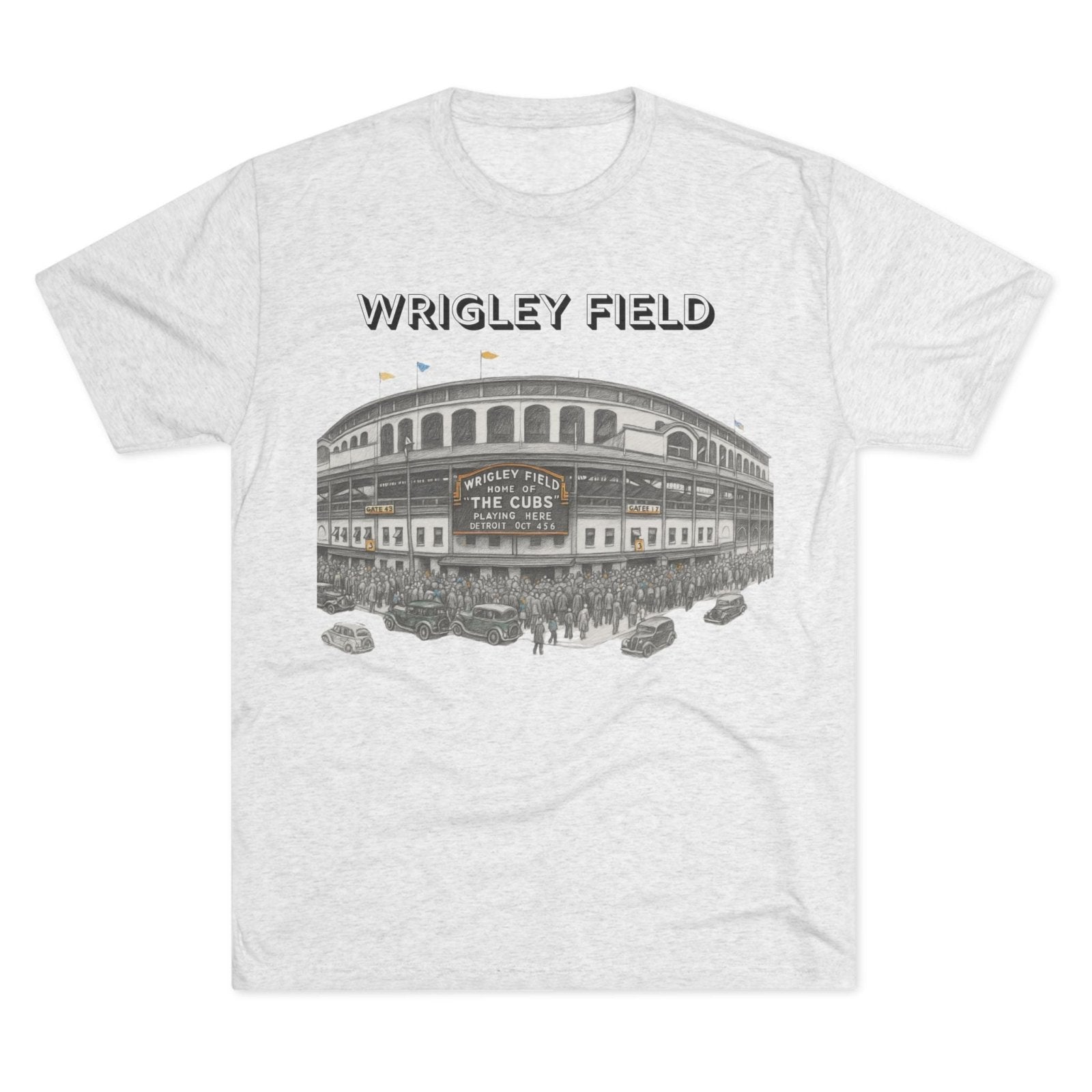 Vintage Wrigley Field Tee Shirt, Iconic Stadium, Baseball Chicago Fan Gift, Unisex Crewneck Tshirt, Baseball Tee, North Side - Selden & Kingsley