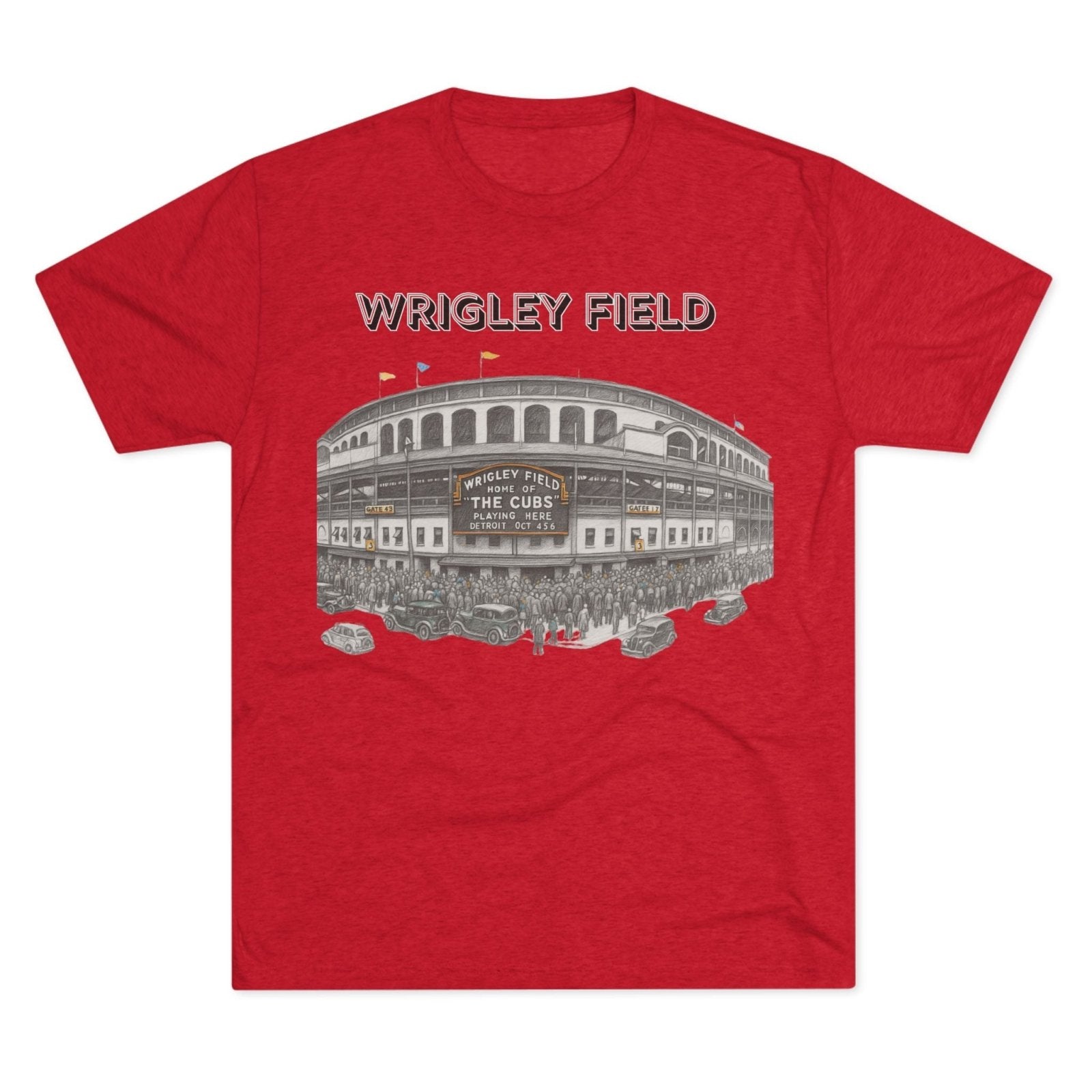Vintage Wrigley Field Tee Shirt, Iconic Stadium, Baseball Chicago Fan Gift, Unisex Crewneck Tshirt, Baseball Tee, North Side - Selden & Kingsley