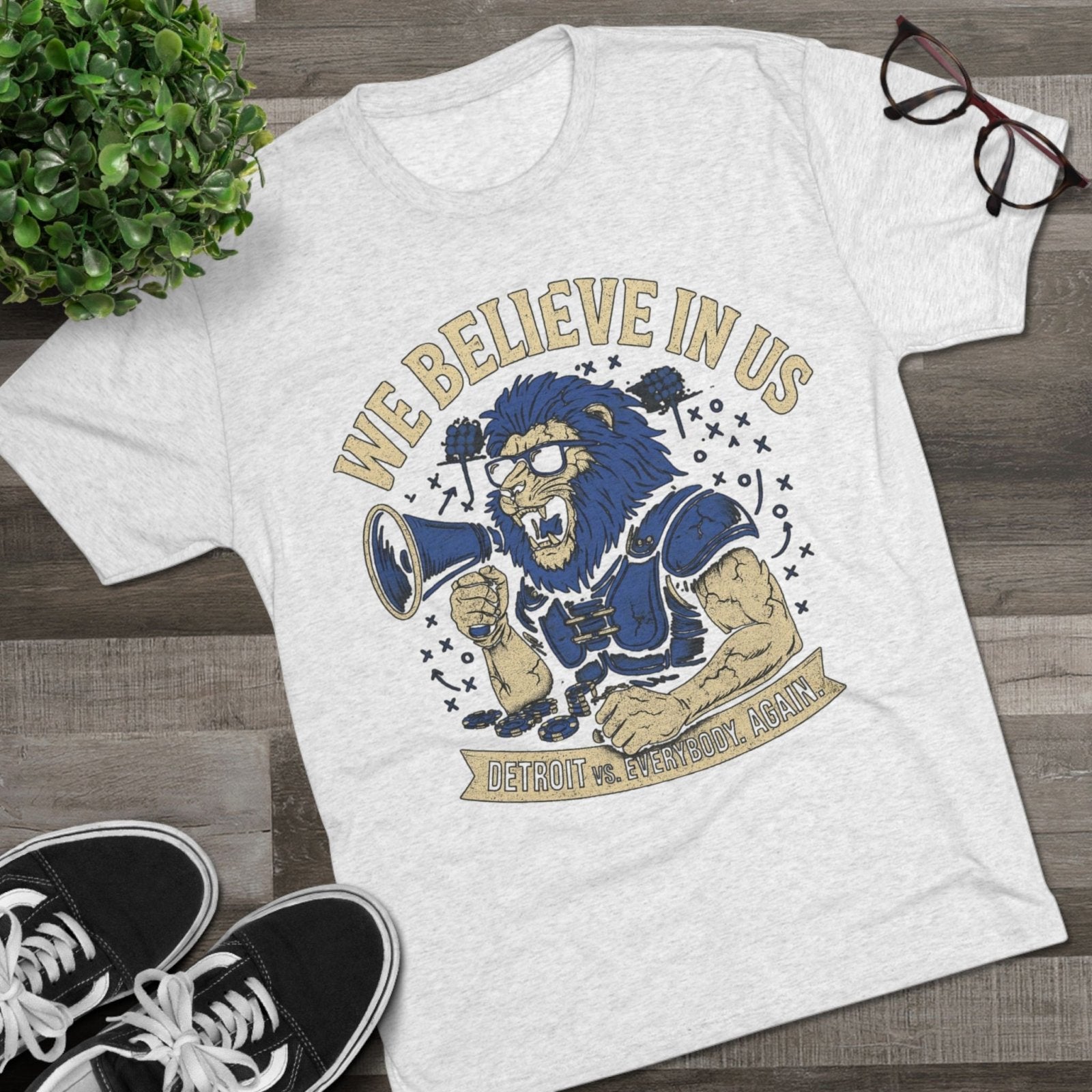 We Believe In Us Tee, Dan Campbell Quote Shirt, Team Spirit T-Shirt, Motivational Sports Top, Believe in Us Crewneck, Lions Fan Gift - Selden &amp; Kingsley
