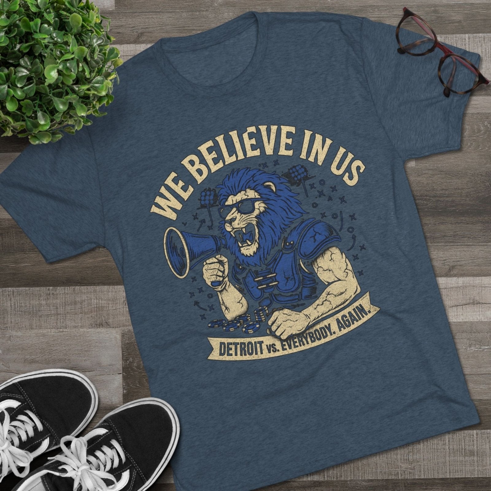 We Believe In Us Tee, Dan Campbell Quote Shirt, Team Spirit T-Shirt, Motivational Sports Top, Believe in Us Crewneck, Lions Fan Gift - Selden &amp; Kingsley