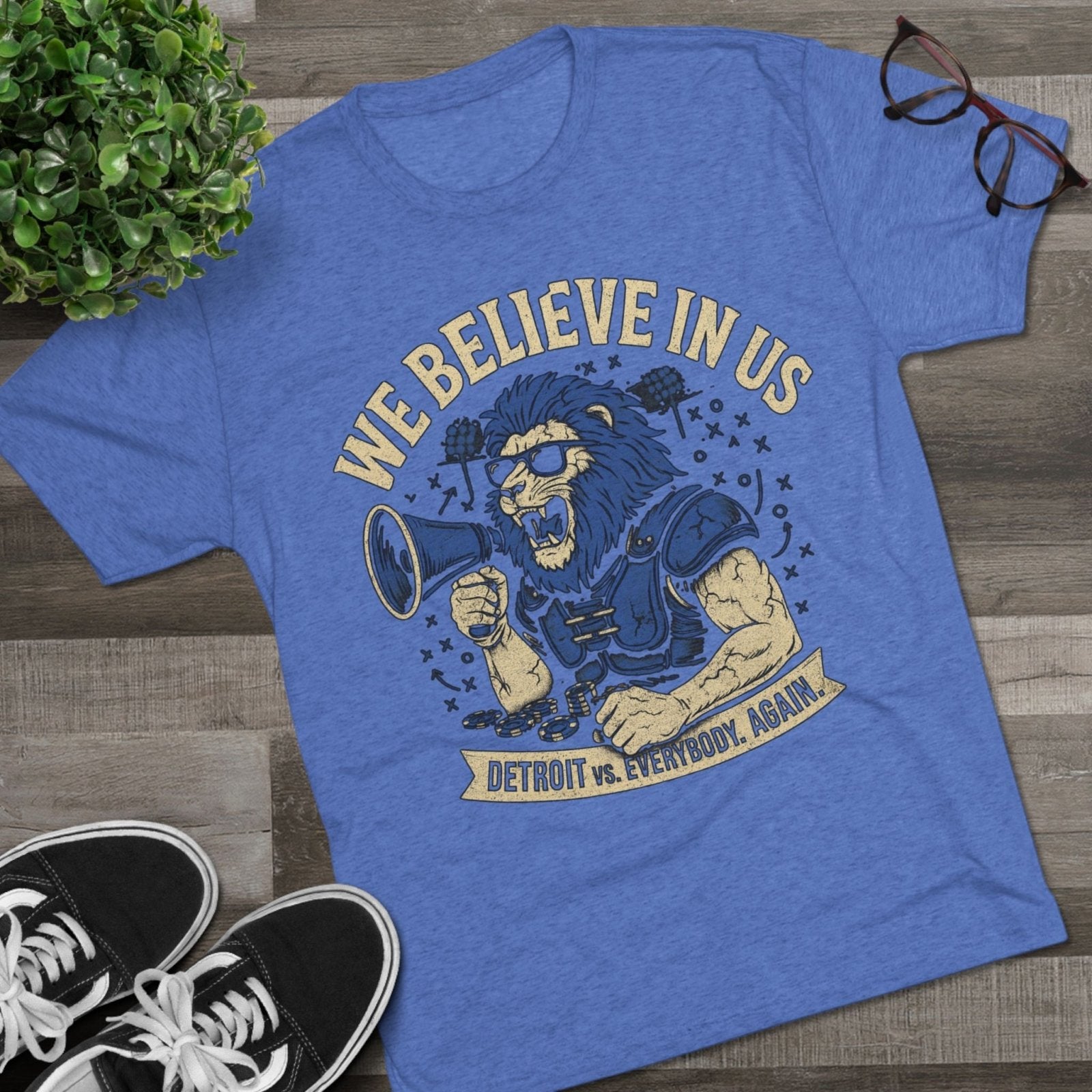 We Believe In Us Tee, Dan Campbell Quote Shirt, Team Spirit T-Shirt, Motivational Sports Top, Believe in Us Crewneck, Lions Fan Gift - Selden &amp; Kingsley
