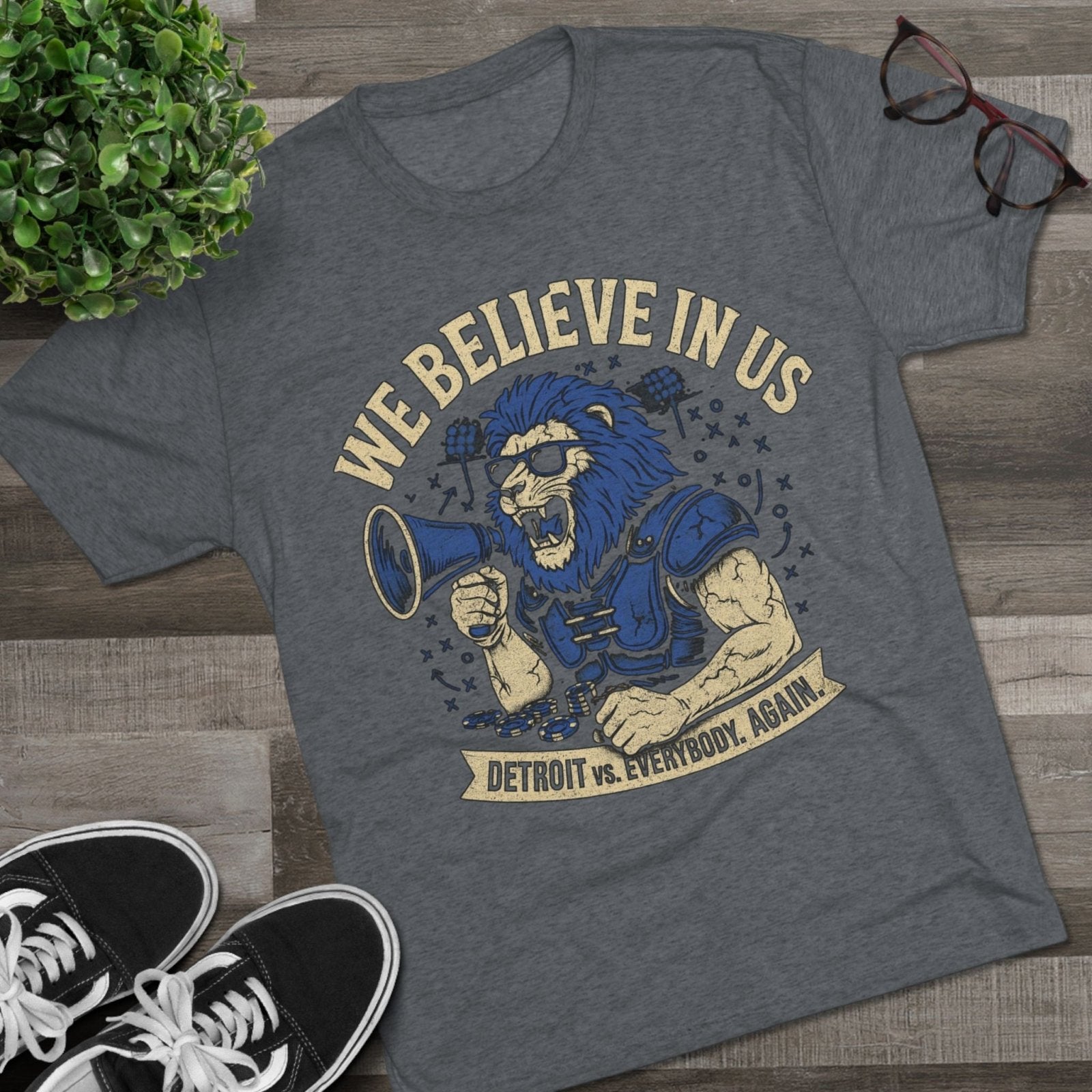 We Believe In Us Tee, Dan Campbell Quote Shirt, Team Spirit T-Shirt, Motivational Sports Top, Believe in Us Crewneck, Lions Fan Gift - Selden &amp; Kingsley