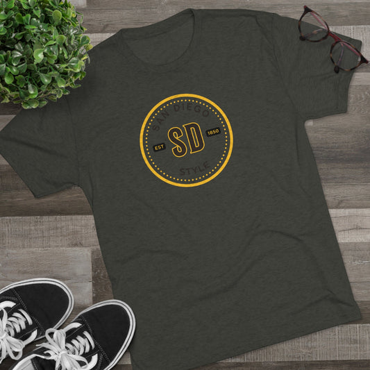 San Diego Style Tri-Blend Custom T-Shirt | Personalized San Diego Style Tee | Unique Gift for San Diego Lovers | Handmade in the USA - seldenkingsley