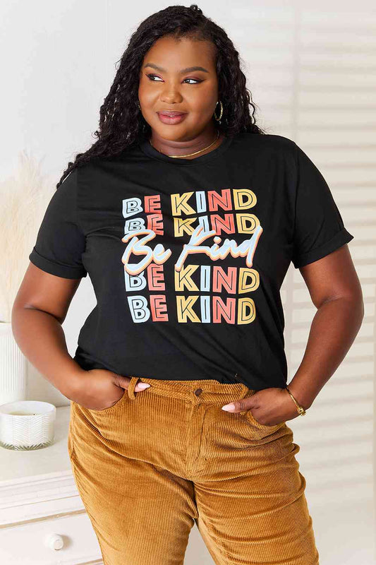 Simply Love BE KIND Graphic Round Neck T-Shirt - Selden & Kingsley